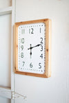 Kalalou CHYK1148 Tall Rectangle Wood Framed Wall Clock