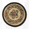 Earth Rugs CH-025A Pinecone Round Chair Pad 15.5``x15.5``