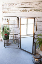 Kalalou CLA1266 Metal Tabletop Jewelry Holder with Mirror