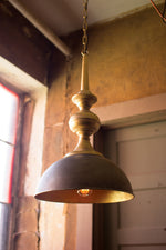 Kalalou CLL1288 Metal Pendant Light w/Antique Gold Finish
