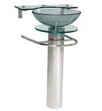 Fresca Ovale 24`` Modern Glass Bathroom Pedestal