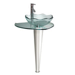 Fresca Netto 24`` Modern Glass Bathroom Pedestal