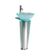 Fresca Vitale 17`` Modern Glass Bathroom Pedestal