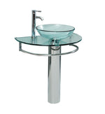 Fresca Attrazione 30`` Modern Glass Bathroom Pedestal