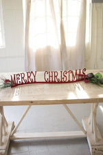 Kalalou CMN1206 Table Top Or Mantle Merry Christmas