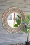 Kalalou CMNQ1001 Round Bamboo Mirror