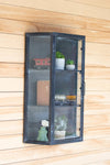 Kalalou CMNQ1065 Metal Wall Cabinet With Glass Door
