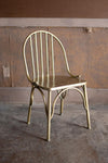 Kalalou CMNQ1066 Antique Brass Finish Metal Chair