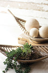 Kalalou CNMR1052 Set Of Two Bamboo Leaf Baskets