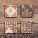 HiEnd Accents Aztec Coasters, Set of 4 Pcs