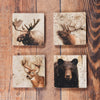 HiEnd Accents Lodge Animal Coaster Set of 4