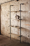 Kalalou CQ6286 Tall Wood And Metal Wall Shelving Unit