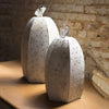 Kalalou CQ7296 Set Of Two Antique White Pumpkins