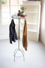 Kalalou CQ7482 Spinning Basket And Clothes Rack On Tall Stand