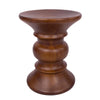 LeisureMod Madison Accent Side Table in Walnut -Crolle