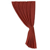 HiEnd Accents Microfiber Suede Curtain Red