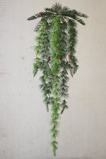 Kalalou CYF1162 Artificial Hanging Pine Bundle With Pinecones