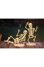 Kalalou CZG1357 Set Of Two Glow In The Dark Skeletons On Bases