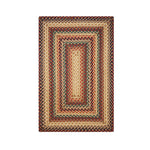 Homespice Decor 713070 - 4 x 6' Rectangular Canterbury Pure Comfort Braided Rug