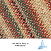 Homespice Decor 713070 - 4 x 6' Rectangular Canterbury Pure Comfort Braided Rug