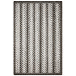 Homespice Decor 322906 20" x 30" Rectangular Carbon Ultra Durable Braided Slim