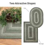 Homespice Decor 303875  4' x 6' Oval Cedar Ridge Ultra Durable Braided Rugs