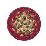 Homespice Decor 590121 4" Coaster Round Cider Barn Jute Braided Accessories