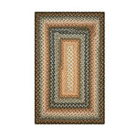 Homespice Decor 414212 5' x 8' Rectangular Cocoa Bean Cotton Braided Rug