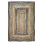 Homespice Decor 513014 4' x 6' Rectangular Coffee Jute Braided Rugs