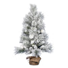 Vickerman  36" Frosted Beacon Pine Artificial Christmas Tree Unlit