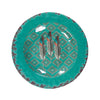 HiEnd Accents Feather Design Melamine Salad Plate, 4 pc