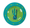 HiEnd Accents Cactus Design Melamine Salad Plate, 4 pc