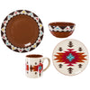 HiEnd Accents Del Sol 16 PC Ceramic Dinnerware Set