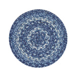 Homespice Decor 593689 8" Trivet Round Denim Jute Braided Accessories