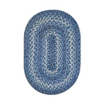 Homespice Decor 594686 13" x 19" Placemat Oval Denim Jute Braided Accessories