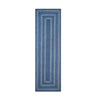 Homespice Decor 519689 22" x 72" Rectangular Denim Jute Braided Runner