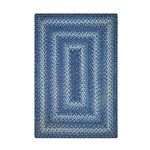 Homespice Decor 512680 27" x 45" Rectangular Denim Jute Braided Rug