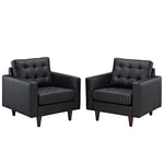 Modway Empress Armchair Leather Set of 2