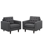 Modway Empress Armchair Upholstered Fabric Set of 2