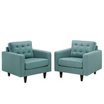 Modway Empress Armchair Upholstered Fabric Set of 2