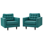Modway Empress Armchair Upholstered Fabric Set of 2
