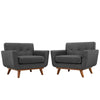 Modway Engage Armchair Wood Set of 2