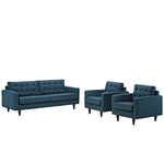 Modway Empress Sofa and Armchairs Set of 3