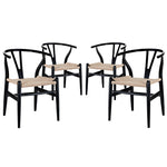 Modway Amish Dining Armchair Set of 4