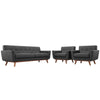 Modway Engage Armchairs and Sofa Set of 3