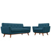 Modway Engage Armchair and Loveseat Set of 2