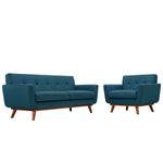 Modway Engage Armchair and Loveseat Set of 2