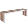 Modway Gridiron Large Wood Inlay Bench