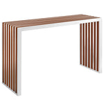 Modway Gridiron Wood Inlay Console Table