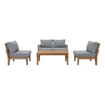 Modway Marina 5 Piece Outdoor Patio Teak Set